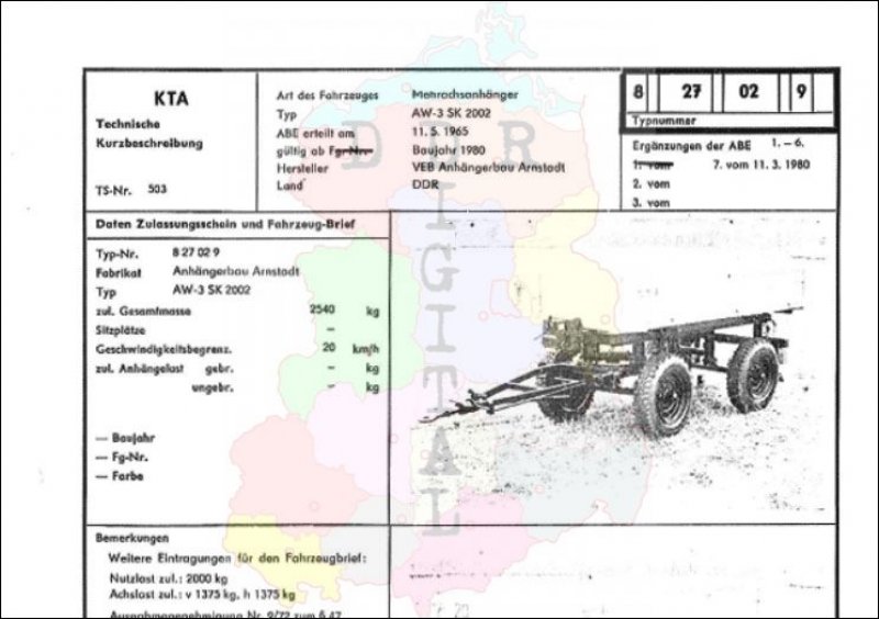 Mehrachsanhänger AW-3 SK 2002