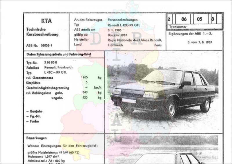 Personenkraftwagen Renault L42C-R9 GTL