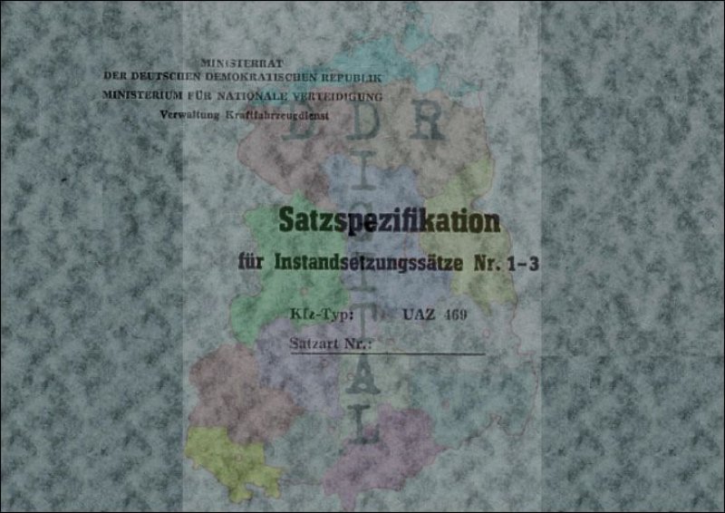 Satzspezifikation für Instandsetzungssätze Kfz-Typ: UAZ 469