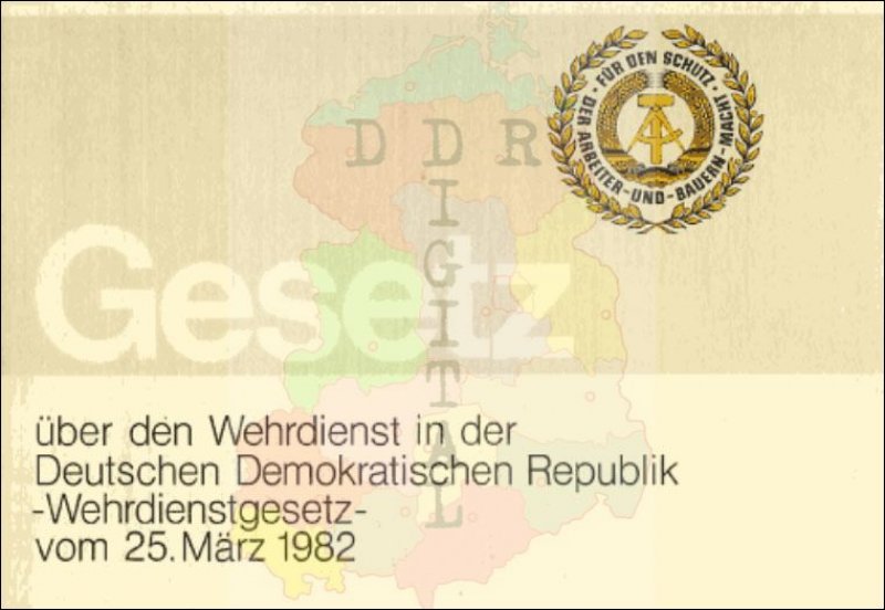 Gesetz über den Wehrdienst in der DDR 1982
