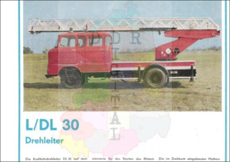 IFA W 50 L/DL 30 Drehleiter