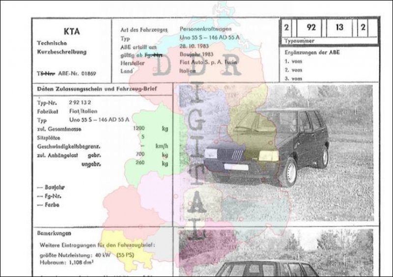 Personenkraftwagen Uno 55 S - 146 AD 55 A