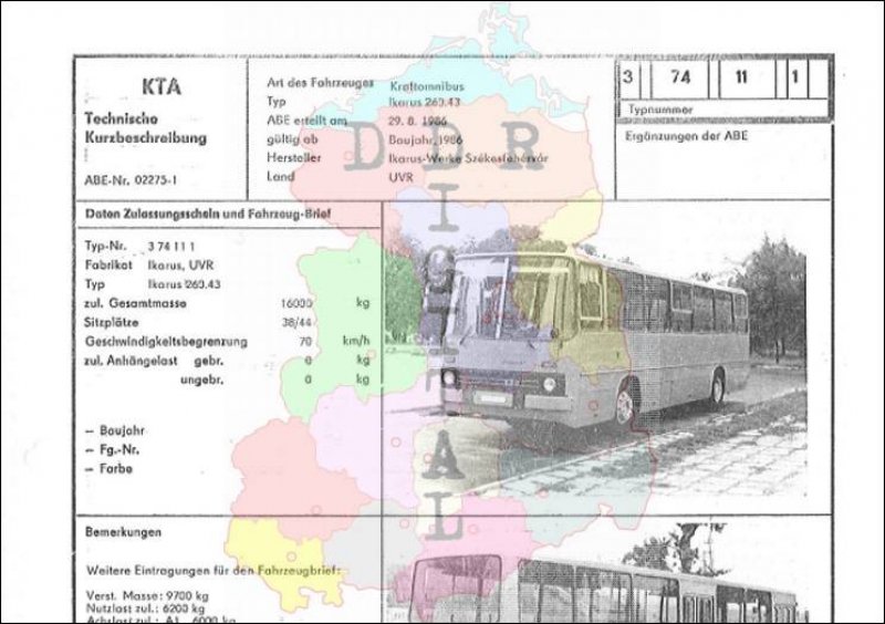 Kraftomnibus Ikarus 260.43