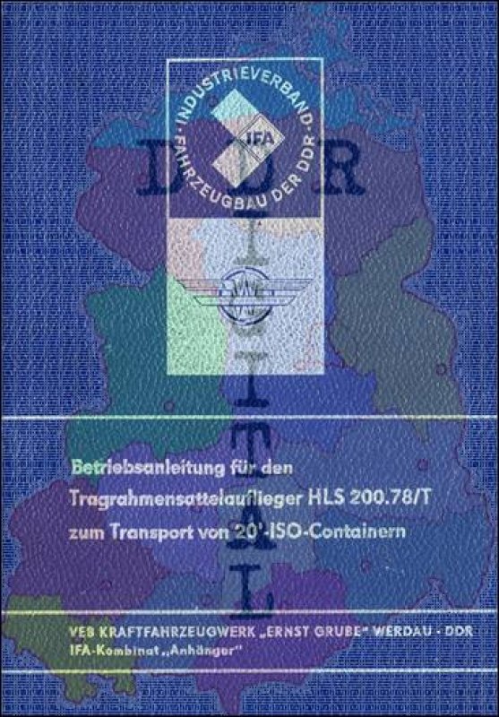 Tragrahmensattelauflieger HLS 200.78/T zum Transport von 20'-Iso-Containern