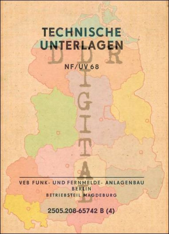 Niederfrequenz-Umschaltverteiler 68, NF/UV 68