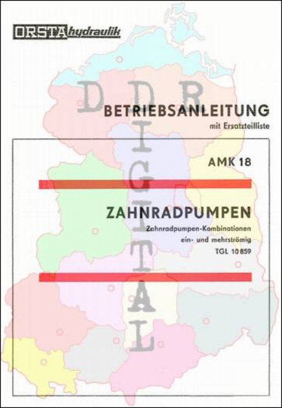 Zahnradpumpen, Zahnradpumpen-Kombinationen, ein- und mehrströmig, TGL 10 859