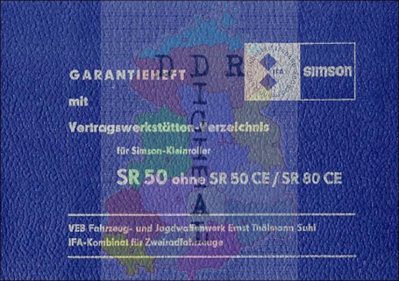 Simson SR 50 ohne SR 50 CE / SR 80 CE
