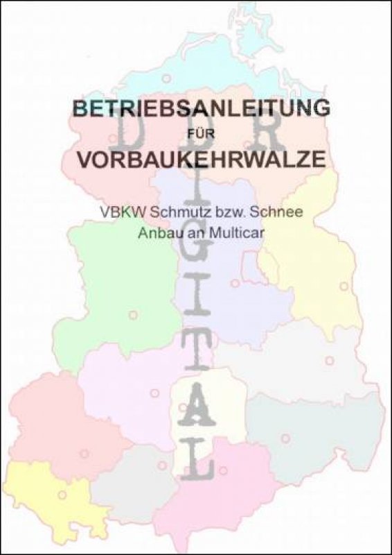 Vorbaukehrwalze VBKW Schmutz bzw. Schnee, Anbau an Multicar