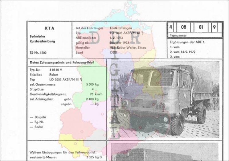 Lastkraftwagen LO 2002 AKSF/M III