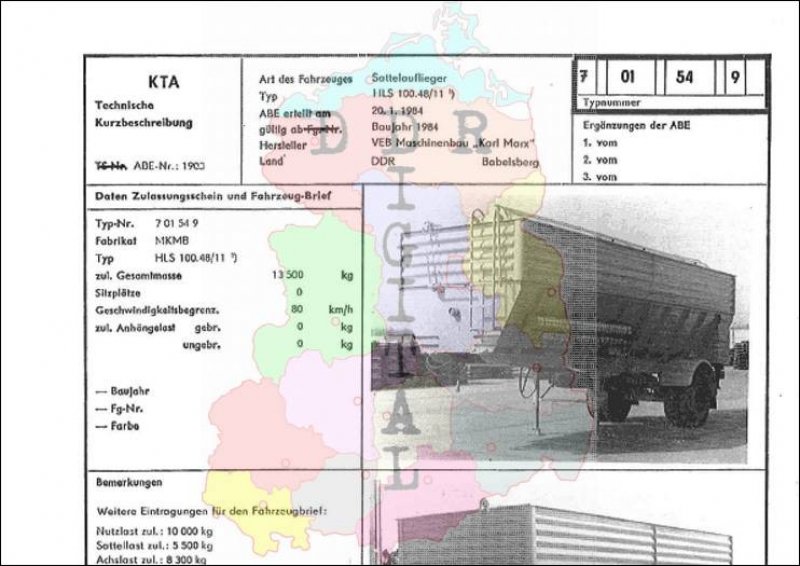 Sattelauflieger HLS 100.48/12