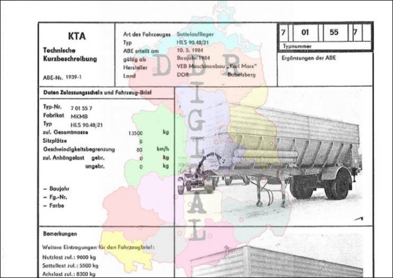 Sattelauflieger HLS 90.48/21