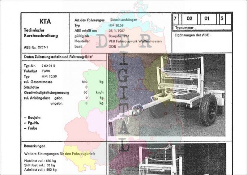 Einachsanhänger HM 10.59