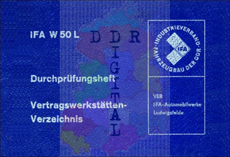 IFA W 50 L Durchprüfungsheft Vertragswerkstättenverzeichnis
