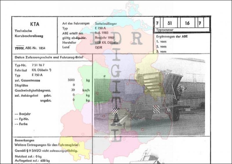 Sattelauflieger E 750 A