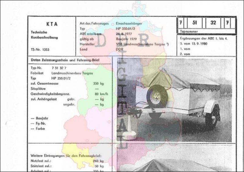 Einachsanhänger HP 350.01/2
