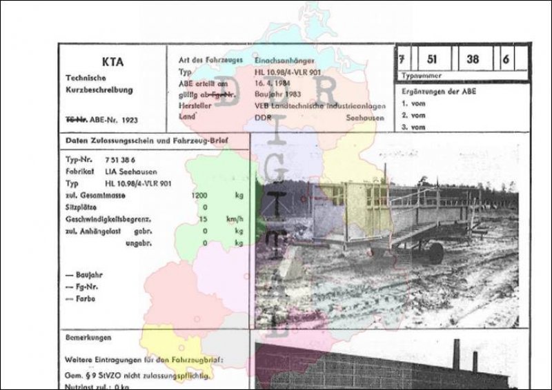 Einachsanhänger HL 10.98/4-VLR 901