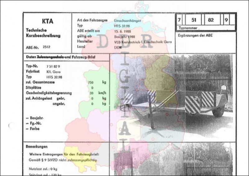 Einachsanhänger HTS 32.98