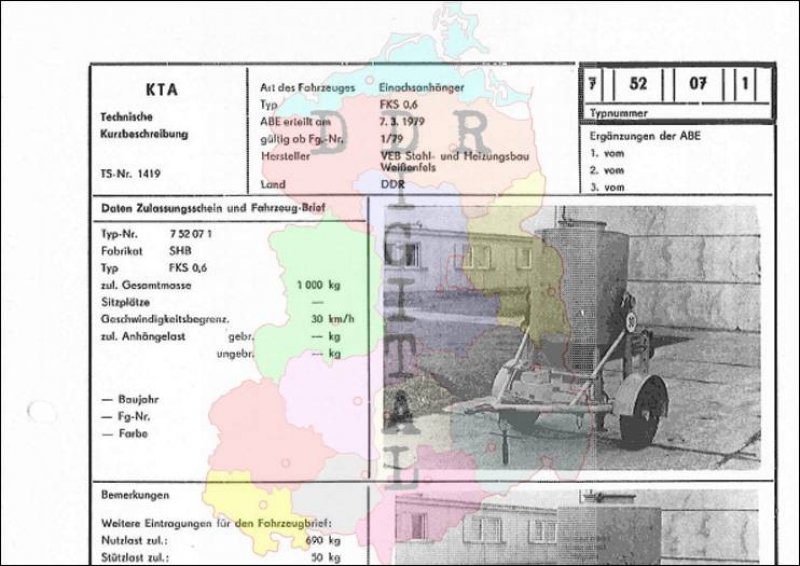 Einachsanhänger FKS 0,6