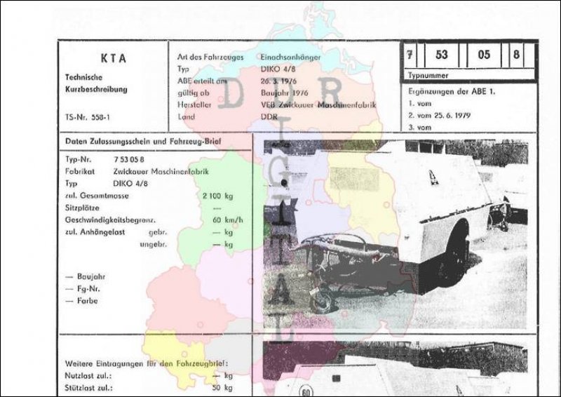 Einachsanhänger DIKO 4/8