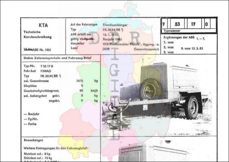 Einachsanhänger HL 20.94/BR