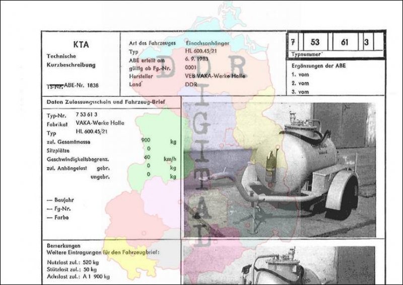Einachsanhänger HL 600.45/21