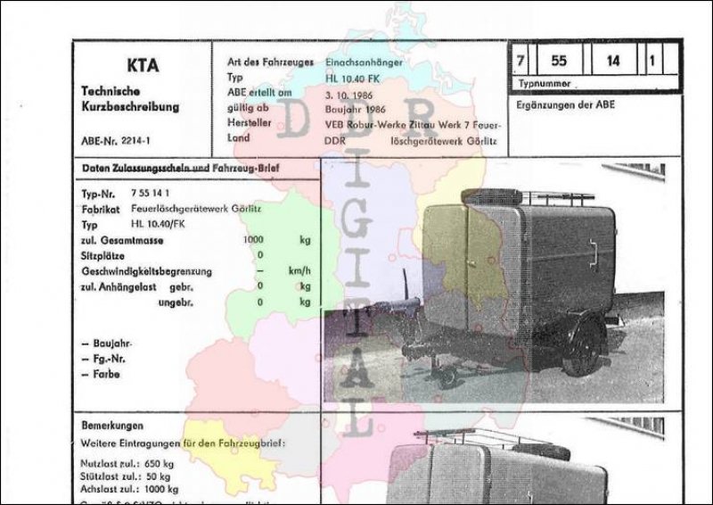 Einachsanhänger HL 10.40/FK