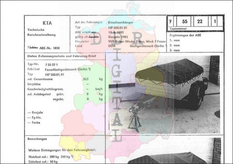 Einachsanhänger HP 500.01/01