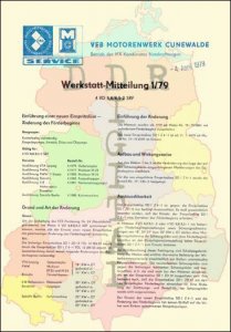 Werkstatt Mitteilung 1/79