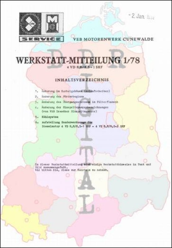 Werkstatt Mitteilung 1/78