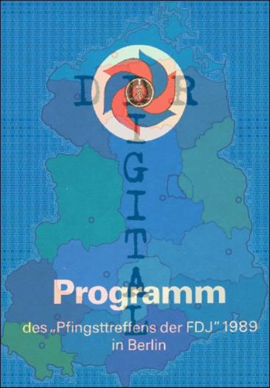 Programm des "Pfingstreffens der FDJ" 1989 in Berlin