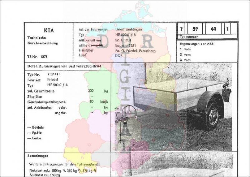 Einachsanhänger HP 500.01/18