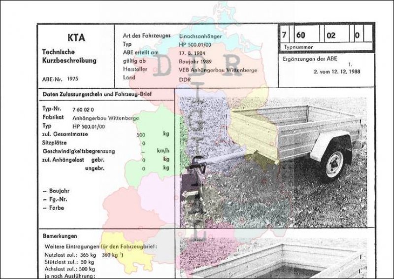 Einachsanhänger HP 500.01/00