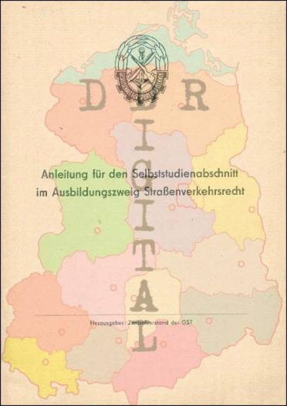 Anleitung für den Selbststudiumabschnitt im Ausbildungszweig Straßenverkehrsrecht