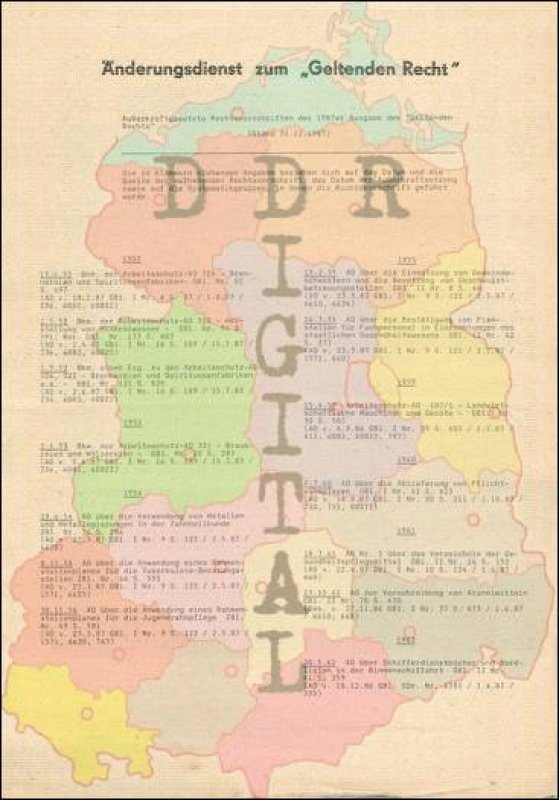 Änderungsdienst zum "Geltenden Recht"