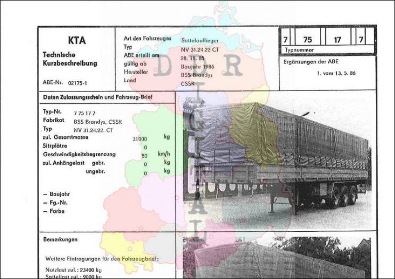 Sattelauflieger NV 31.24.22 CT