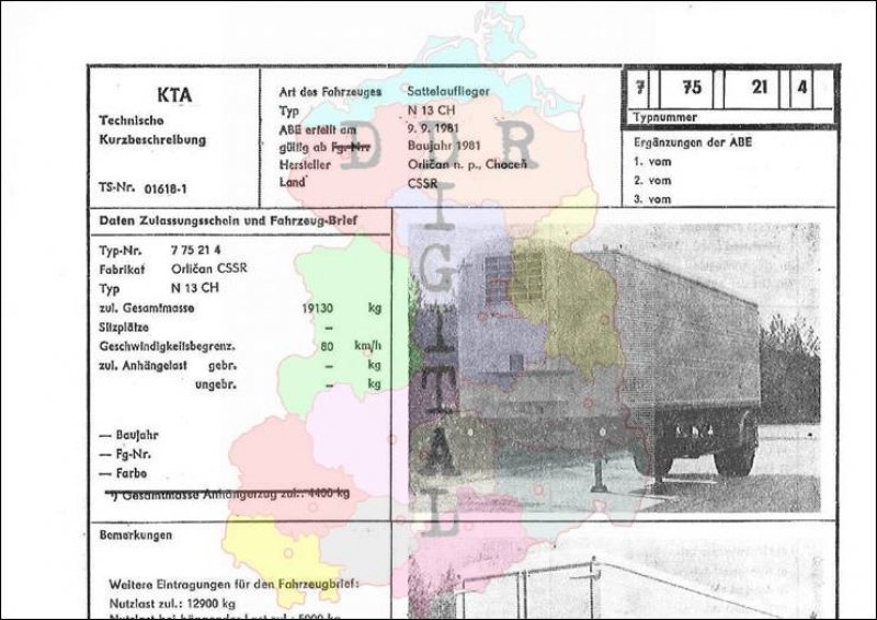 Sattelauflieger N 13 CH