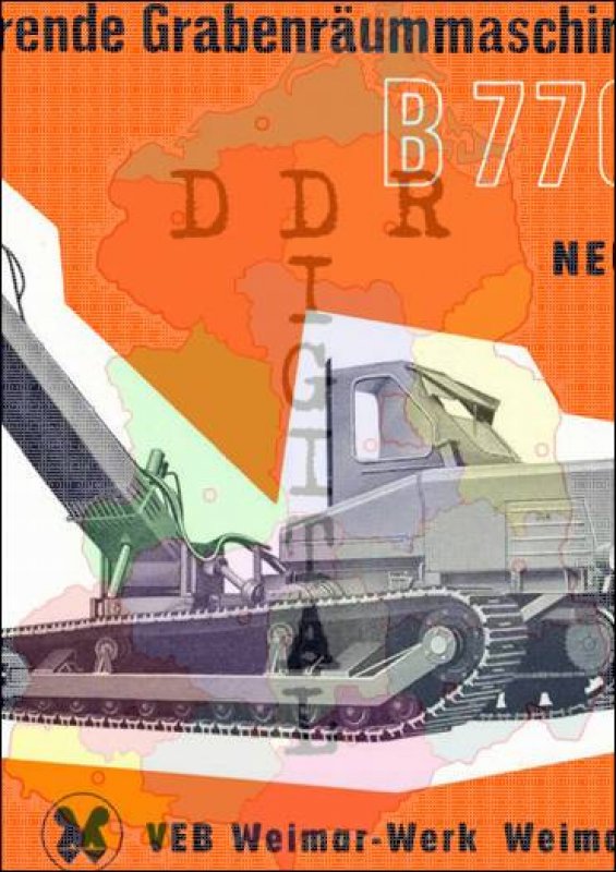 Selbstfahrende Grabenräummaschine B 770