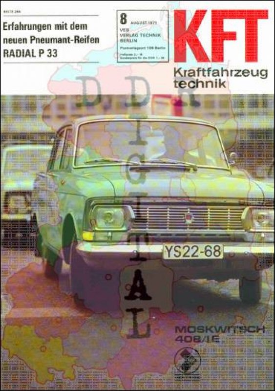 Kraftfahrzeugtechnik 1971/08