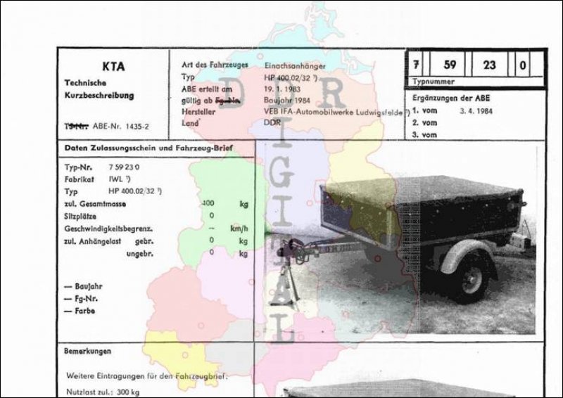 Einachsanhänger HP 400.02/32