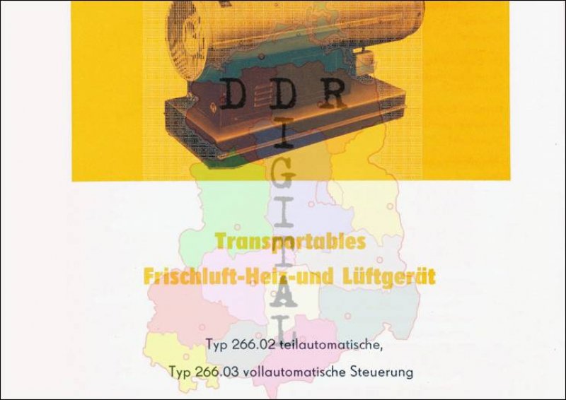 Transportables Frischluft-Heiz- und Lüftergerät Typ 266.02, Typ 266.03