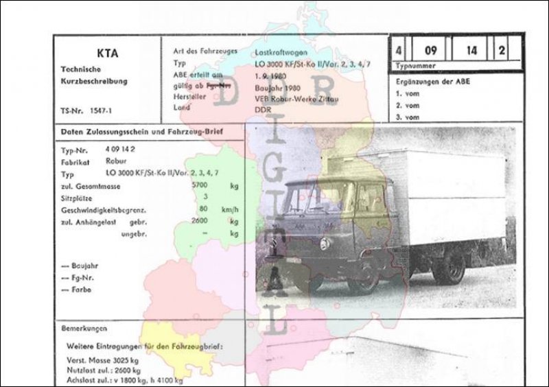 Lastkraftwagen LO 3000 KF/St - Ko II/Var. 2, 3, 4, 7