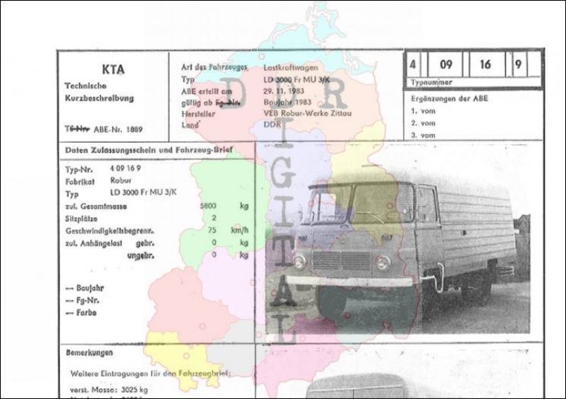 Lastkraftwagen LD 3000 Fr MU 3/K