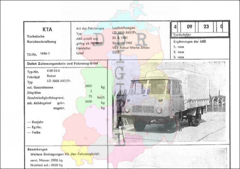 Lastkraftwagen LD 3000 AKF/Pr