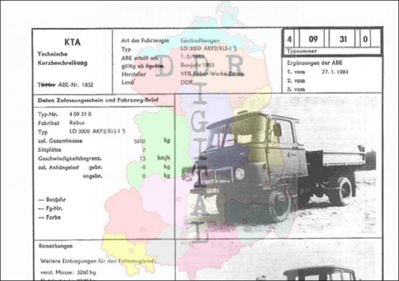 Lastkraftwagen LD 3000 AKF2/Ki3-I
