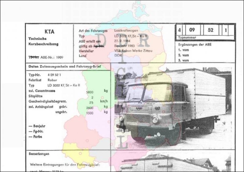 Lastkraftwagen LD 3002 KF/St-Ko II