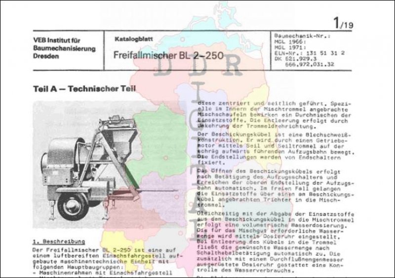 Freifallmischer BL 2-250
