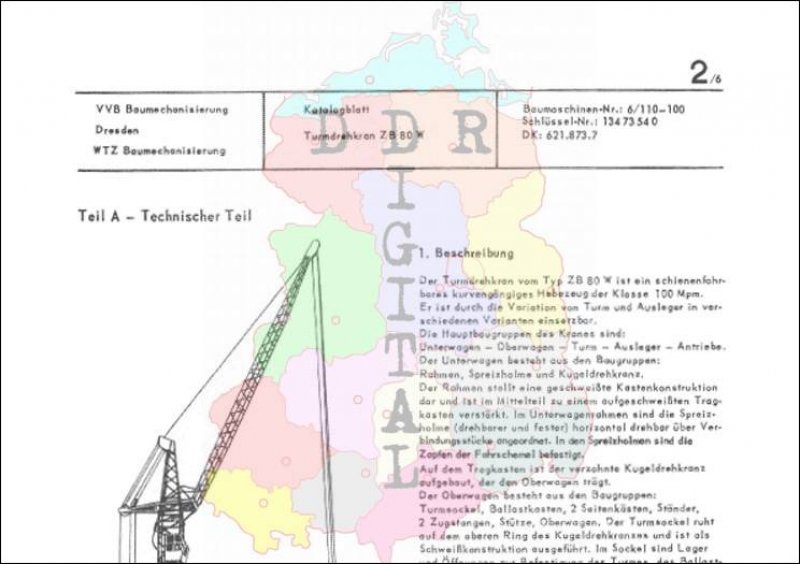 Turmdrehkran ZB 80 W