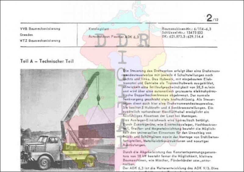 Autodrehkran Panther ADK 6,3