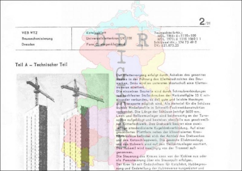 Universalkletterkran UK 100 Form C, etagenkletternd
