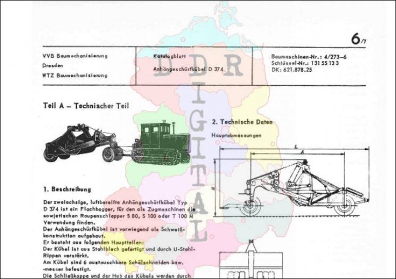 Anhängeschürfkübel D 374